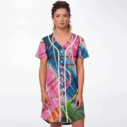 Gavin Scott Baseball Jersey Dress (Femme XS-4XL)