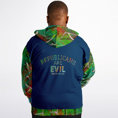 Gavin Scott REPUBLICANS ARE EVIL Zip-up Hoodie (Genderless 2XL-6XL)