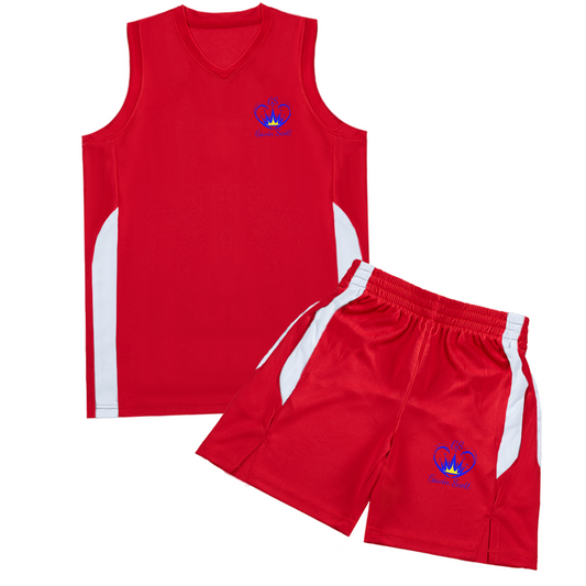 Gavin Scott Red Basketball Suit Jerseys & Shorts Set (Genderless XL-5XL)