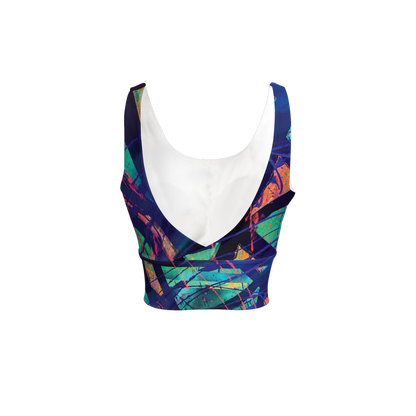 Gavin Scott Longline V-Shape-Back Sports Bra-Butter Soft Texture