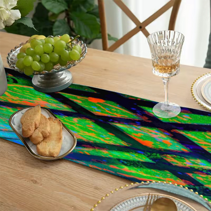 Gavin Scott Double-Sided Table Runner with Tassel Pendants