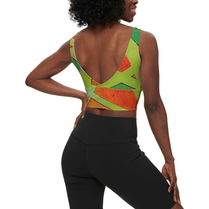 Gavin Scott Longline V-Shape-Back Sports Bra-Butter Soft Texture