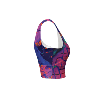 Gavin Scott Longline V-Shape-Back Sports Bra-Butter Soft Texture