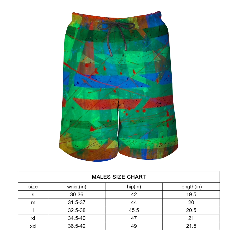 Gavin Scott Quick Drying Swim Trunks / Beach Shorts (Masc S-2XL)