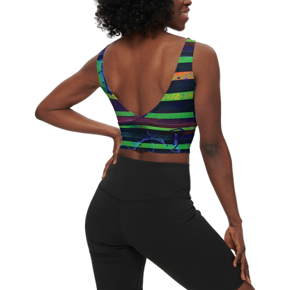 Gavin Scott Longline V-Shape-Back Sports Bra-Butter Soft Texture