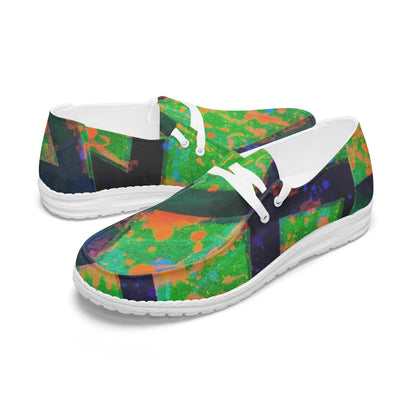 Gavin Scott Lace-Up Canvas Loafers