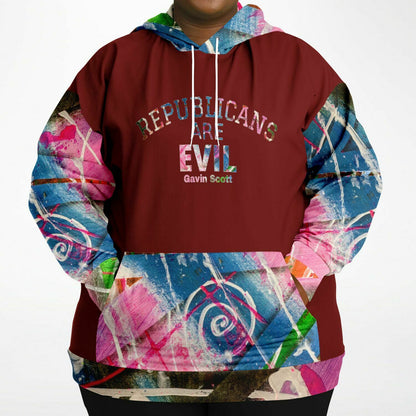 Gavin Scott "REPUBLICANS ARE EVIL" Pullover Hoodie (Genderless 2XL-6XL)