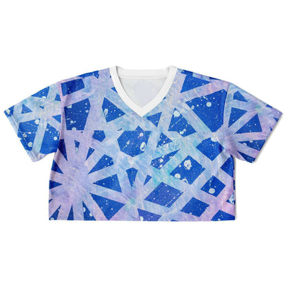 Gavin Scott Cropped Football Jersey w/White Collar (Femme XS-XL)