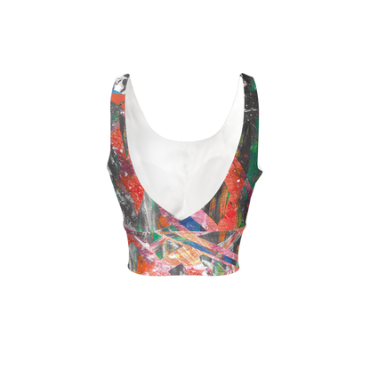 Gavin Scott Longline V-Shape-Back Sports Bra-Butter Soft Texture