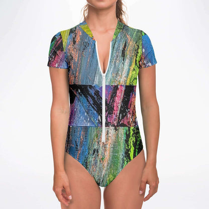 Gavin Scott Short Sleeve Festival Catsuit w/UPF 50+ Sun Protection (Femme XS-XL)