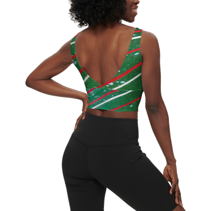 Gavin Scott Longline V-Shape-Back Sports Bra-Butter Soft Texture