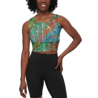 Gavin Scott Longline V-Shape-Back Sports Bra-Butter Soft Texture