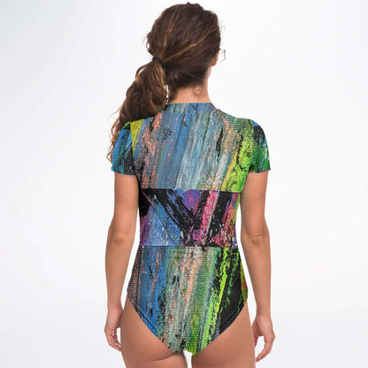 Gavin Scott Short Sleeve Festival Catsuit w/UPF 50+ Sun Protection (Femme XS-XL)