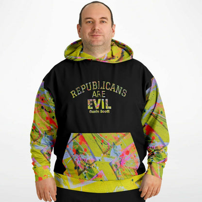 Gavin Scott "REPUBLICANS ARE EVIL" Pullover Hoodie (Genderless 2XL-6XL)