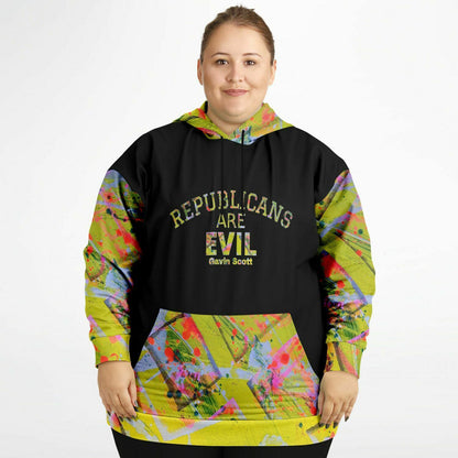 Gavin Scott "REPUBLICANS ARE EVIL" Pullover Hoodie (Genderless 2XL-6XL)