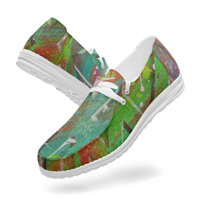 Gavin Scott Lace-Up Canvas Loafers