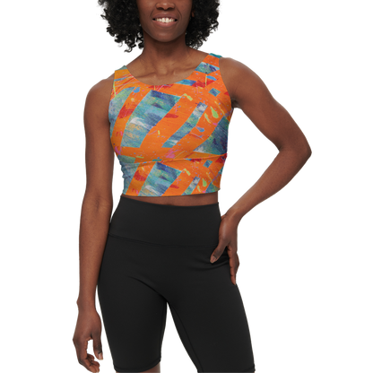 Gavin Scott Longline V-Shape-Back Sports Bra-Butter Soft Texture