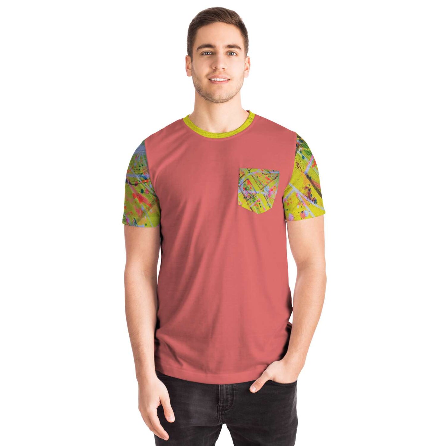 Gavin Scott Splash of Color Pocket Tee (Genderless XS-4XL)