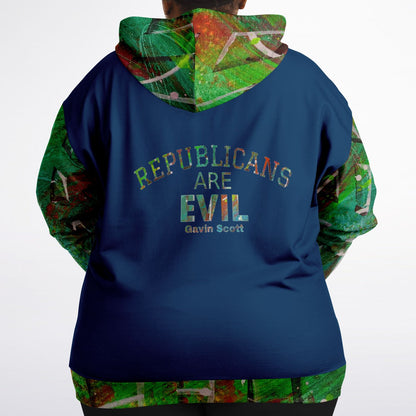 Gavin Scott REPUBLICANS ARE EVIL Zip-up Hoodie (Genderless 2XL-6XL)