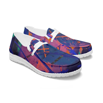 Gavin Scott Lace-Up Canvas Loafers