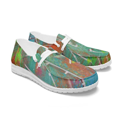 Gavin Scott Lace-Up Canvas Loafers