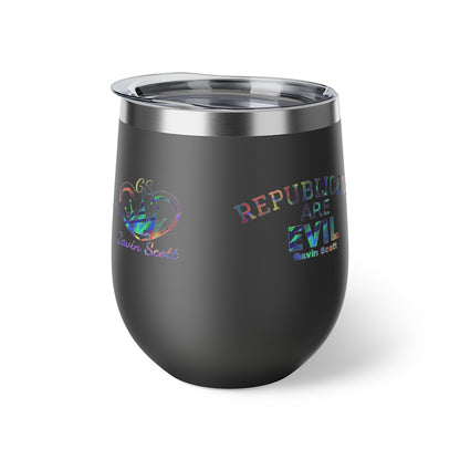 Gavin Scott REPUBLICANS ARE EVIL Insulated Copper Cup, 12oz