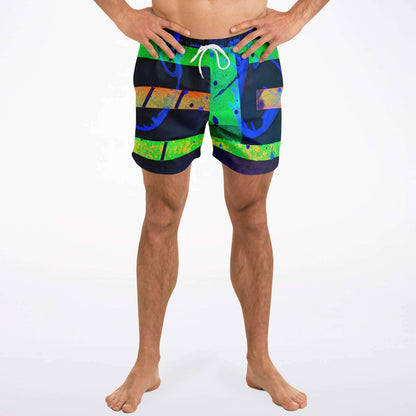 Gavin Scott Square Cut Swim Trunks (Masc XS-3XL)