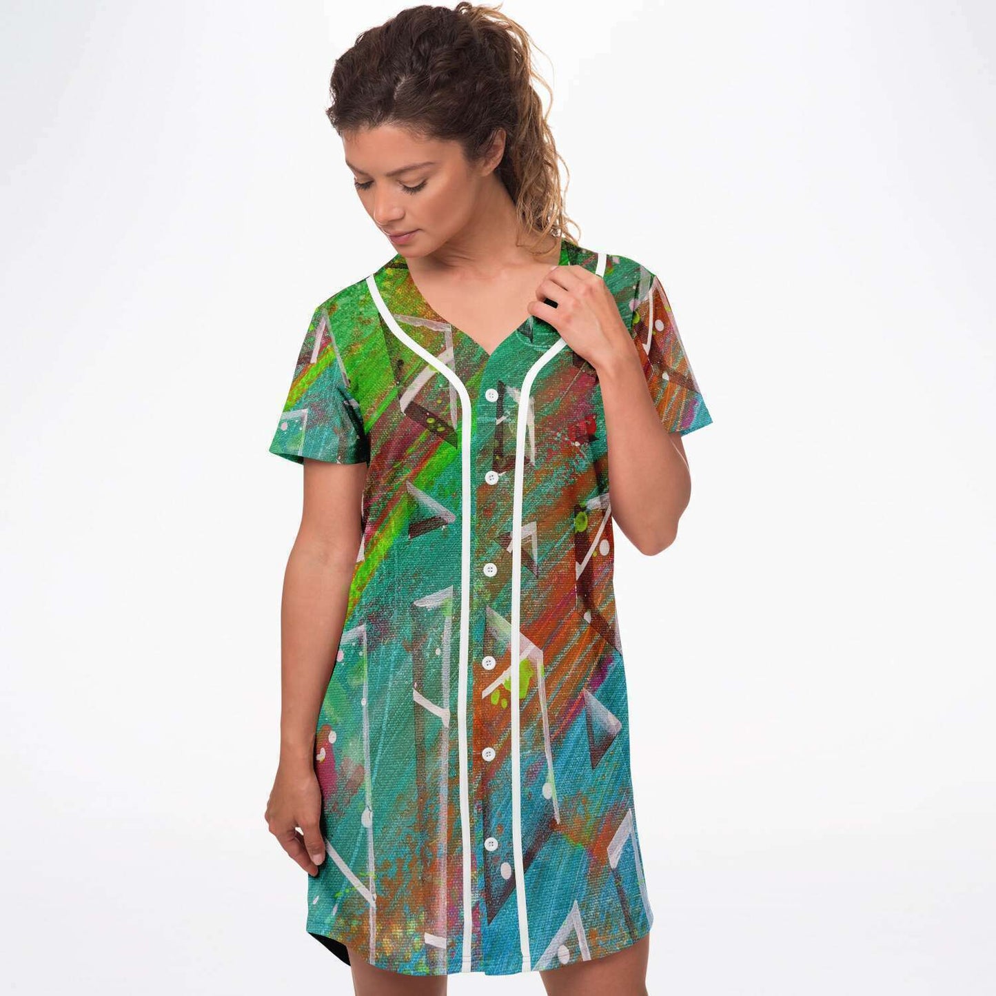 Gavin Scott Baseball Jersey Dress (Femme XS-4XL)