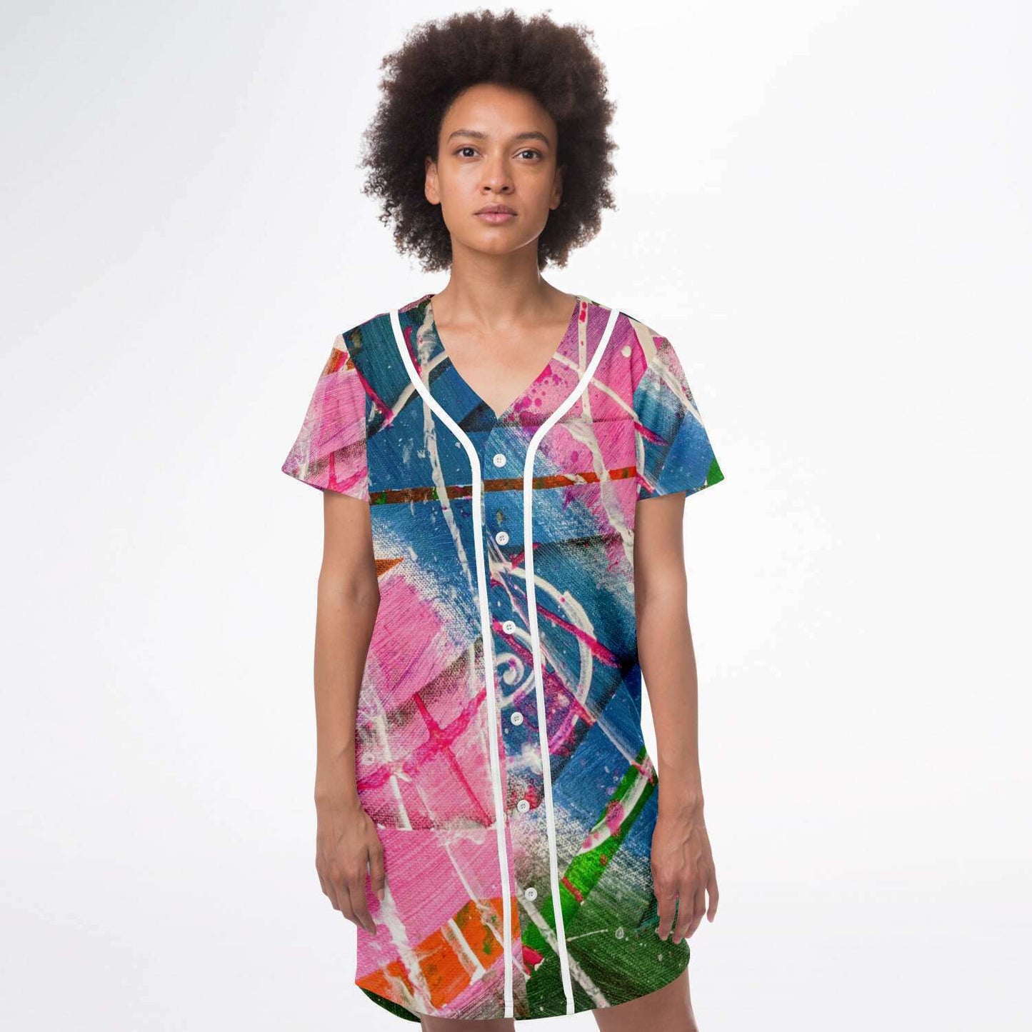 Gavin Scott Baseball Jersey Dress (Femme XS-4XL)