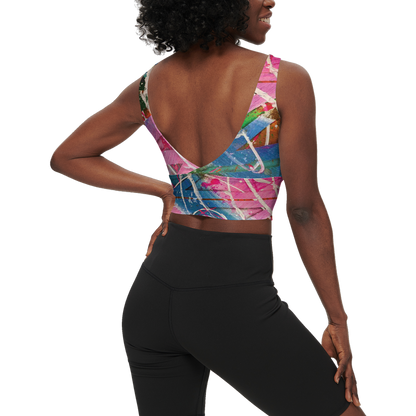 Gavin Scott Longline V-Shape-Back Sports Bra-Butter Soft Texture