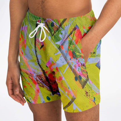 Gavin Scott Square Cut Swim Trunks (Masc XS-3XL)