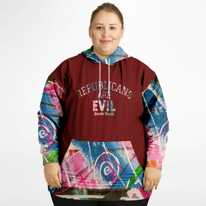 Gavin Scott "REPUBLICANS ARE EVIL" Pullover Hoodie (Genderless 2XL-6XL)
