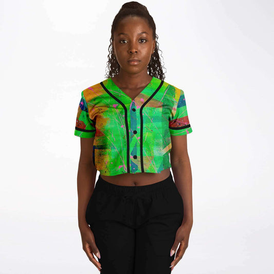 Gavin Scott Cropped Baseball Jersey (Femme XS-XL)