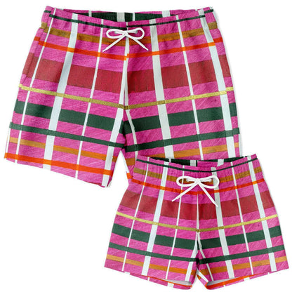 Gavin Scott Aqua Duo Trunk Set (Masc M:XS-3XL/B:XS-2XL)