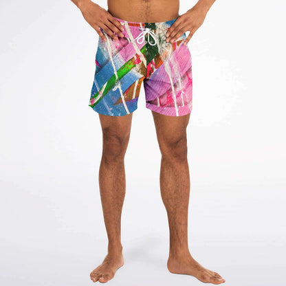 Gavin Scott Square Cut Swim Trunks (Masc XS-3XL)