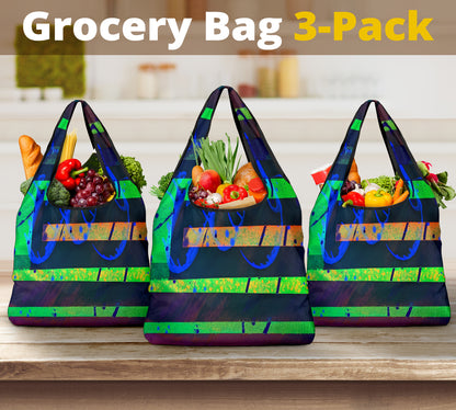 Gavin Scott Reusable Grocery Bags (Set of 3)