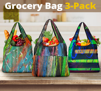 Gavin Scott Reusable Grocery Bags (Set of 3)