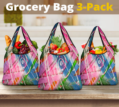 Gavin Scott Reusable Grocery Bags (Set of 3)