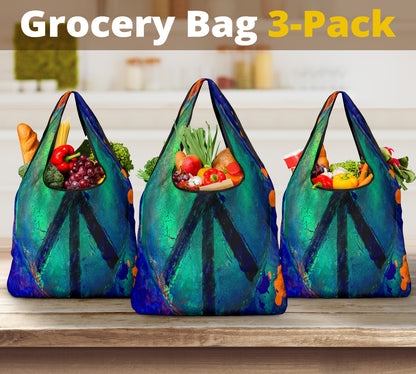 Gavin Scott Reusable Grocery Bags (Set of 3)