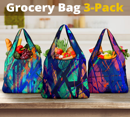 Gavin Scott Reusable Grocery Bags (Set of 3)