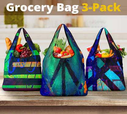 Gavin Scott Reusable Grocery Bags (Set of 3)