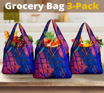 Gavin Scott Reusable Grocery Bags (Set of 3)