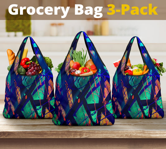 Gavin Scott Reusable Grocery Bags (Set of 3)