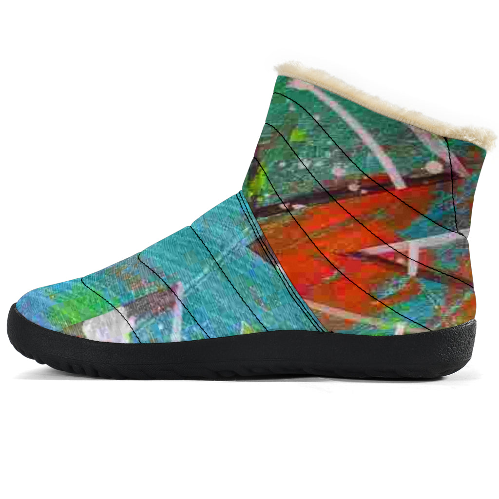 Gavin Scott Funky Faux Fur Slip-on Boots