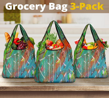 Gavin Scott Reusable Grocery Bags (Set of 3)