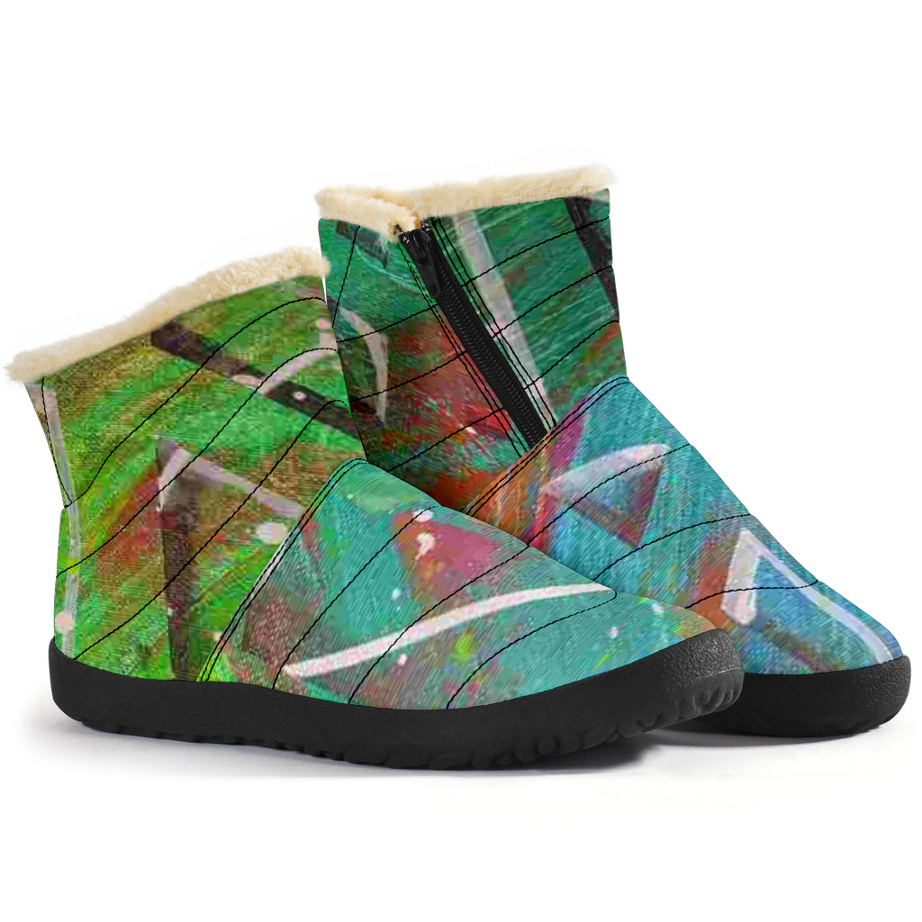 Gavin Scott Funky Faux Fur Slip-on Boots