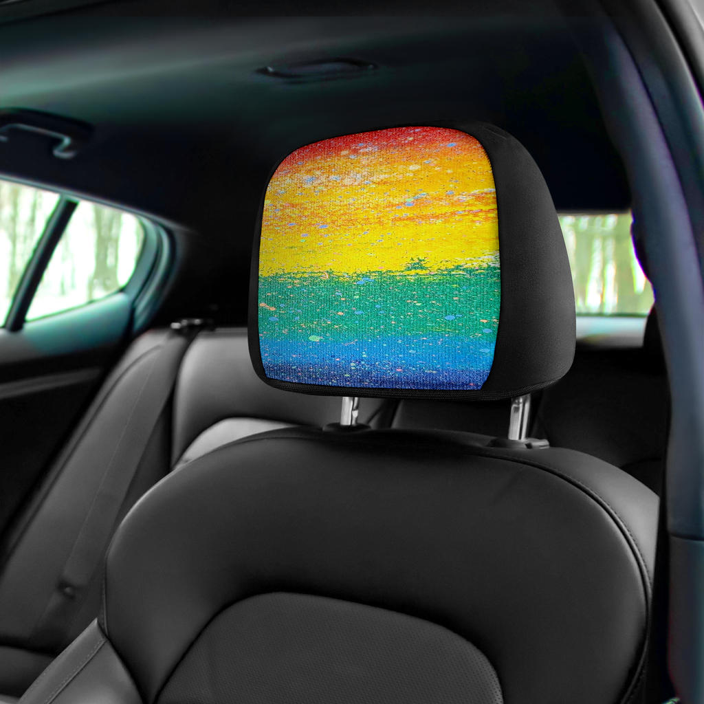 Gavin Scott PRIDE Headrest Covers