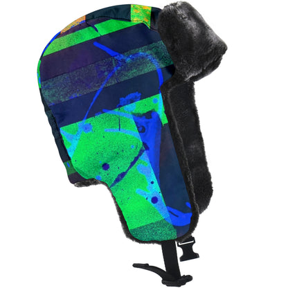 Gavin Scott Funky Faux Fur Trapper Hat (Genderless One Size)