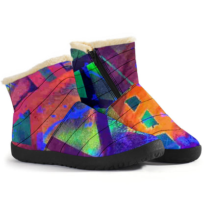 Gavin Scott Funky Faux Fur Slip-on Boots