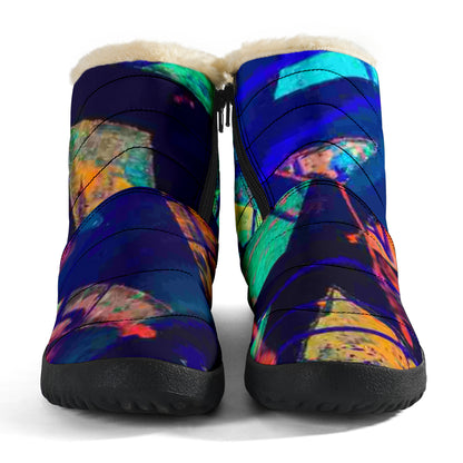 Gavin Scott Funky Faux Fur Slip-on Boots